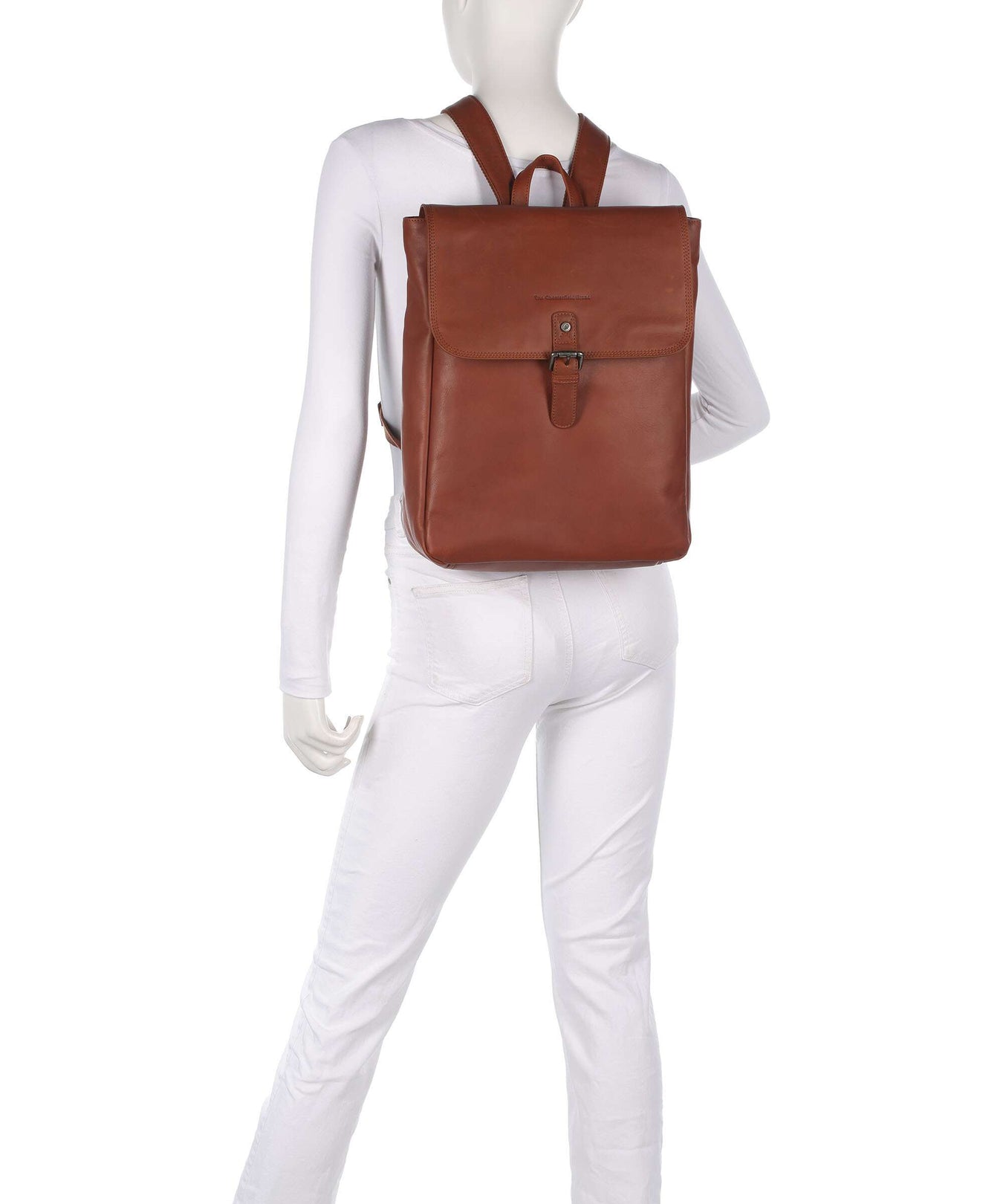 The Chesterfield Brand Wax Pull Up Cow Farrow Backpack cognac