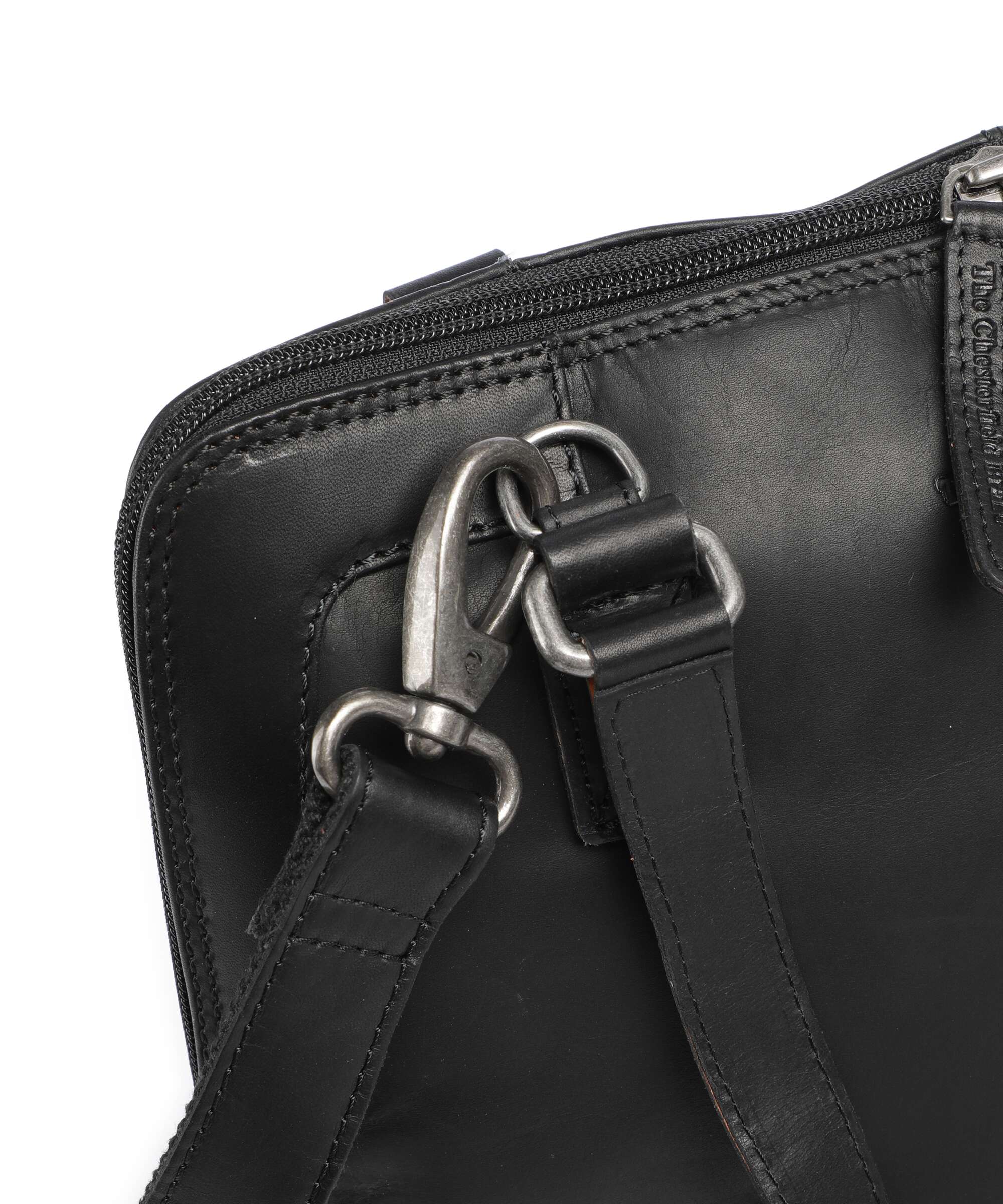 The Chesterfield Brand Wax Pull Up Cow Seron Shoulder bag black