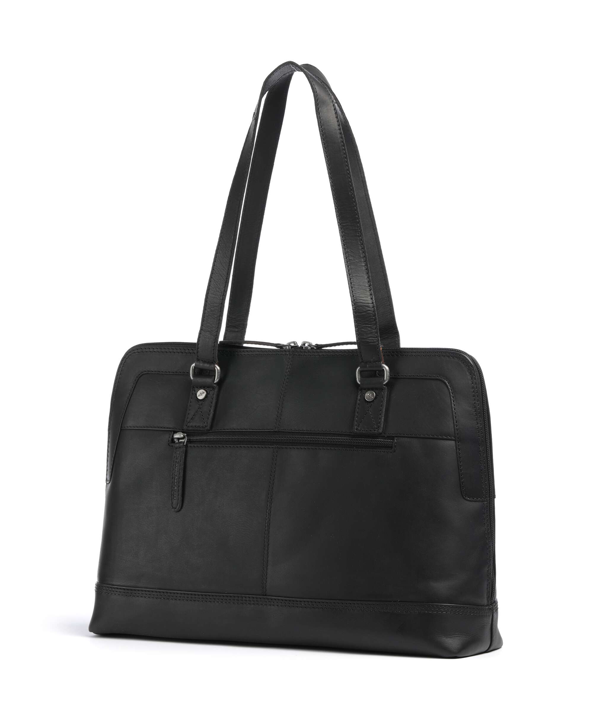The Chesterfield Brand Wax Pull Up Cow Elvar Shoulder bag black