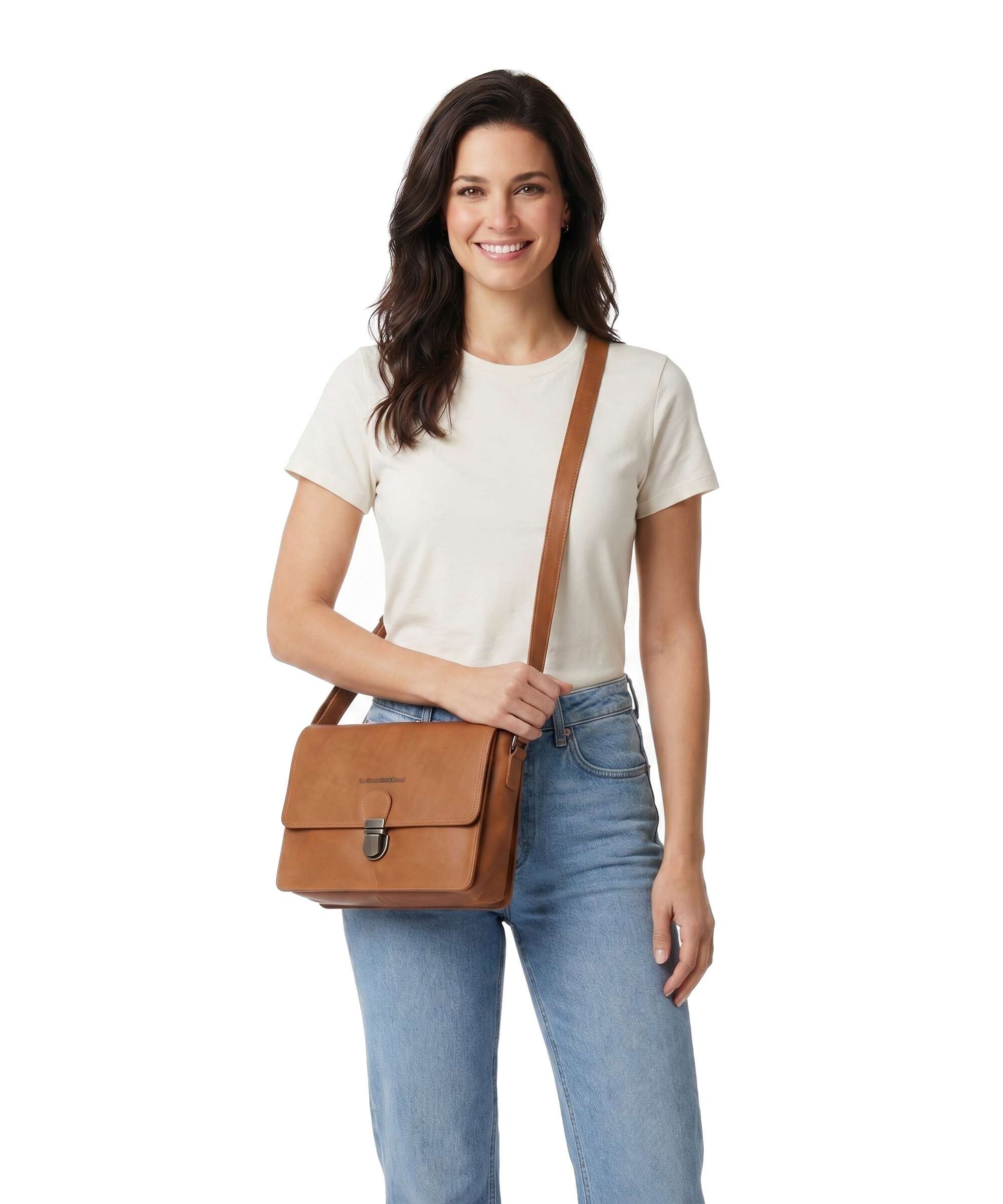 The Chesterfield Brand Wax Pull Up Cow Lunor Shoulder bag cognac