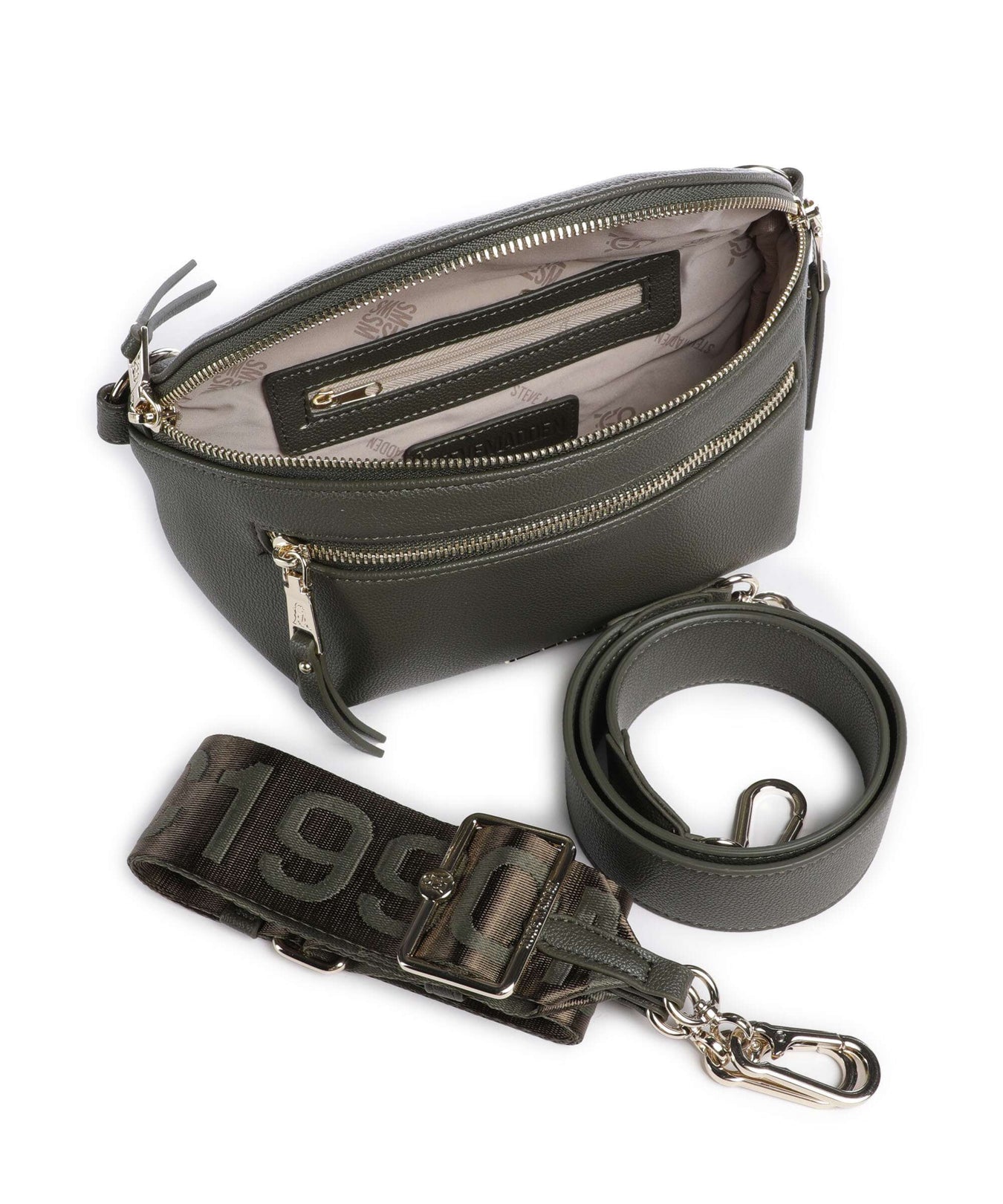 Steve Madden BCLARKE Crossbody bag olive/gold
