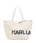 Karl Lagerfeld K/Essential Big Logo Tote bag cement
