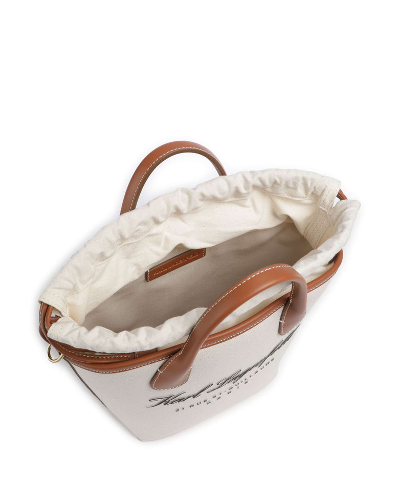 Karl Lagerfeld Hotel Karl Small Crossbody bag natural canvas/tan