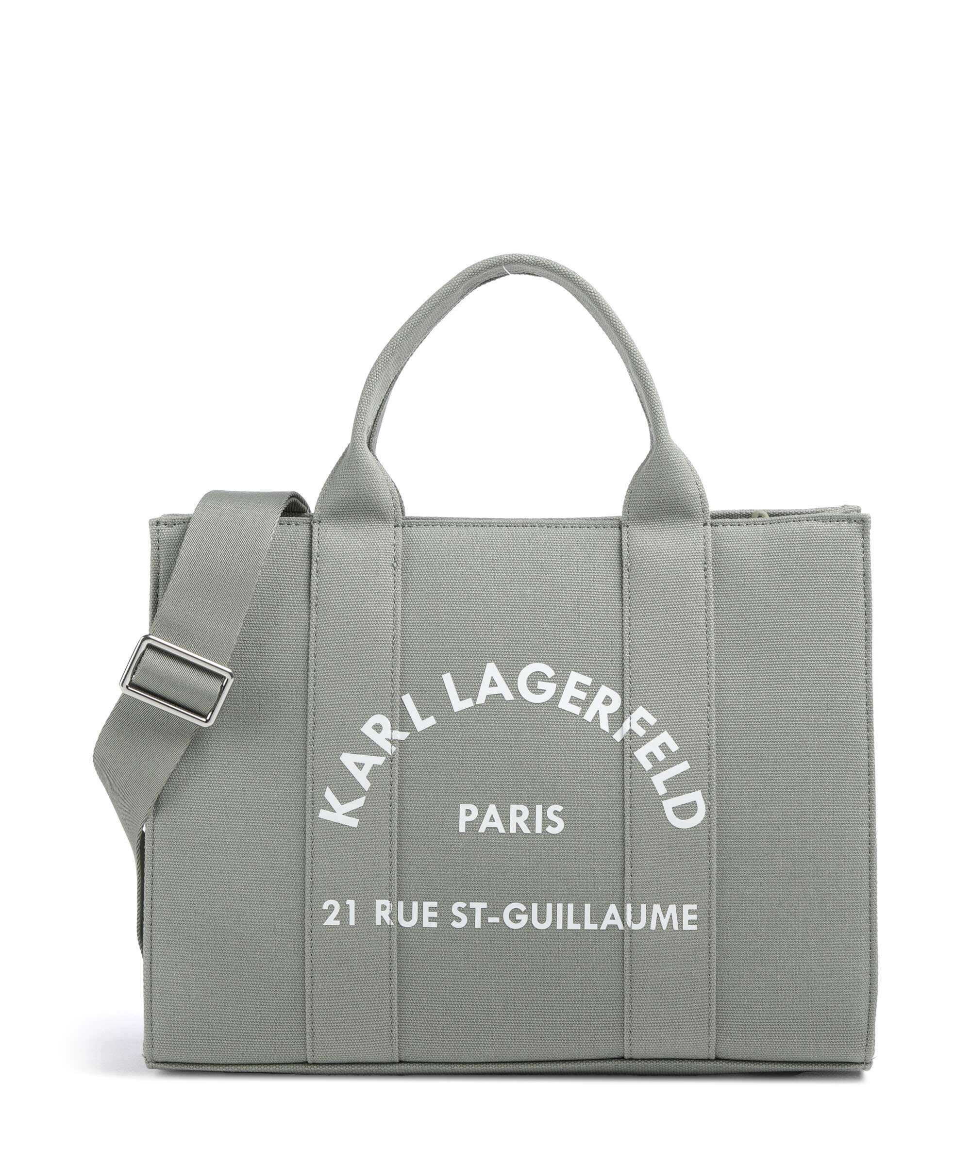 Karl Lagerfeld K/Rue St Guillaume Medium Handbag oil green