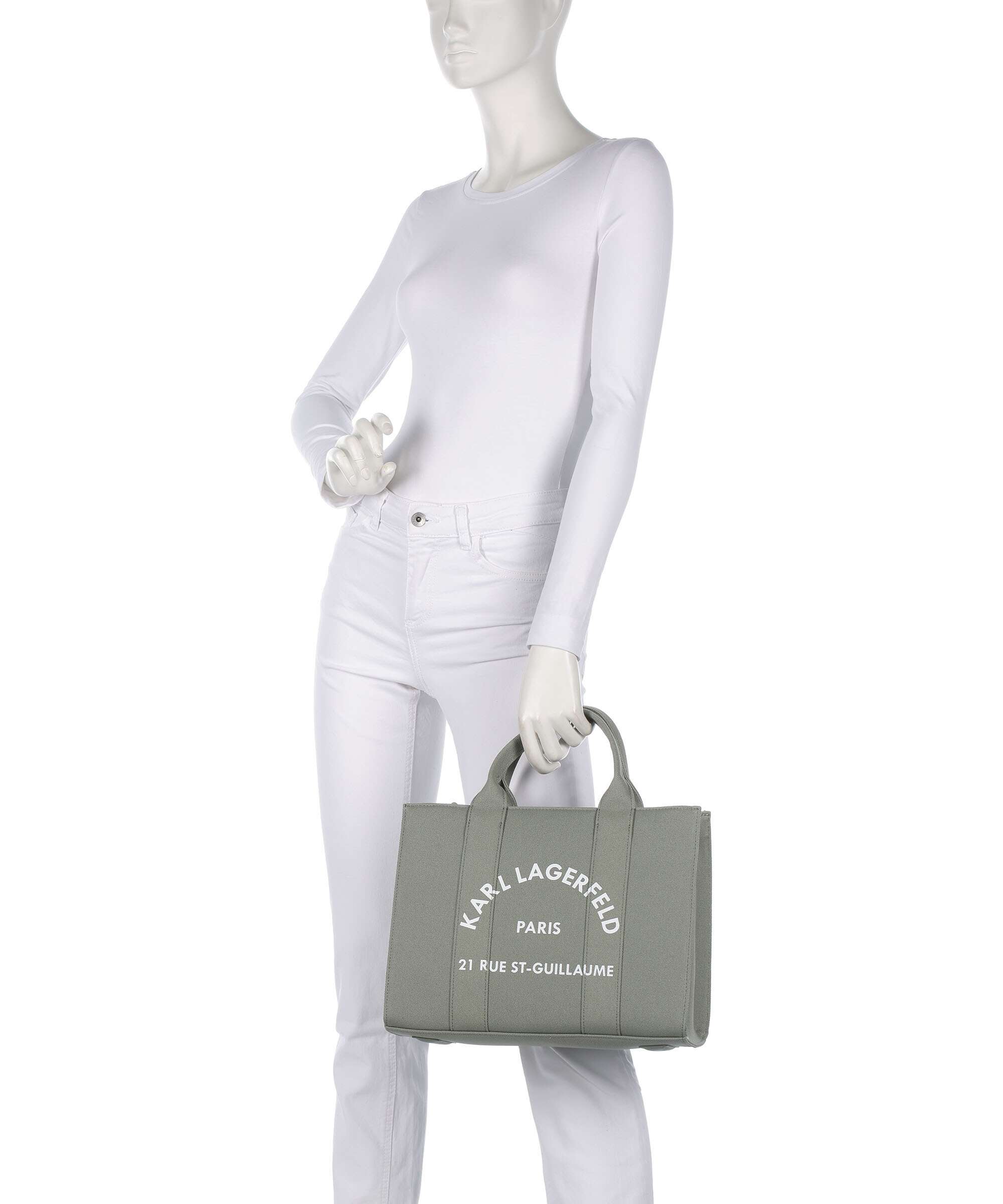 Karl Lagerfeld K/Rue St Guillaume Medium Handbag oil green