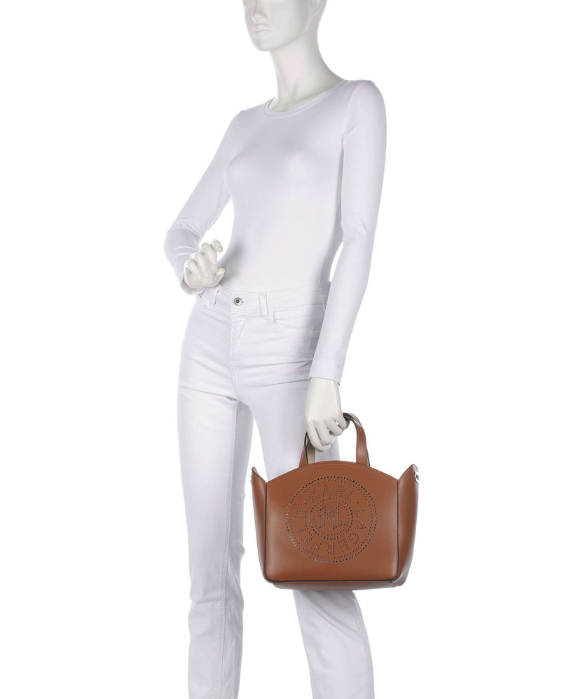 Karl Lagerfeld K/Circle Small Handbag dark tan