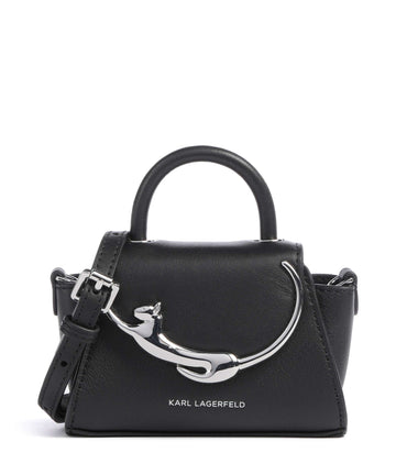 Karl Lagerfeld Ikon Choupette Mini Torba preko ramena black