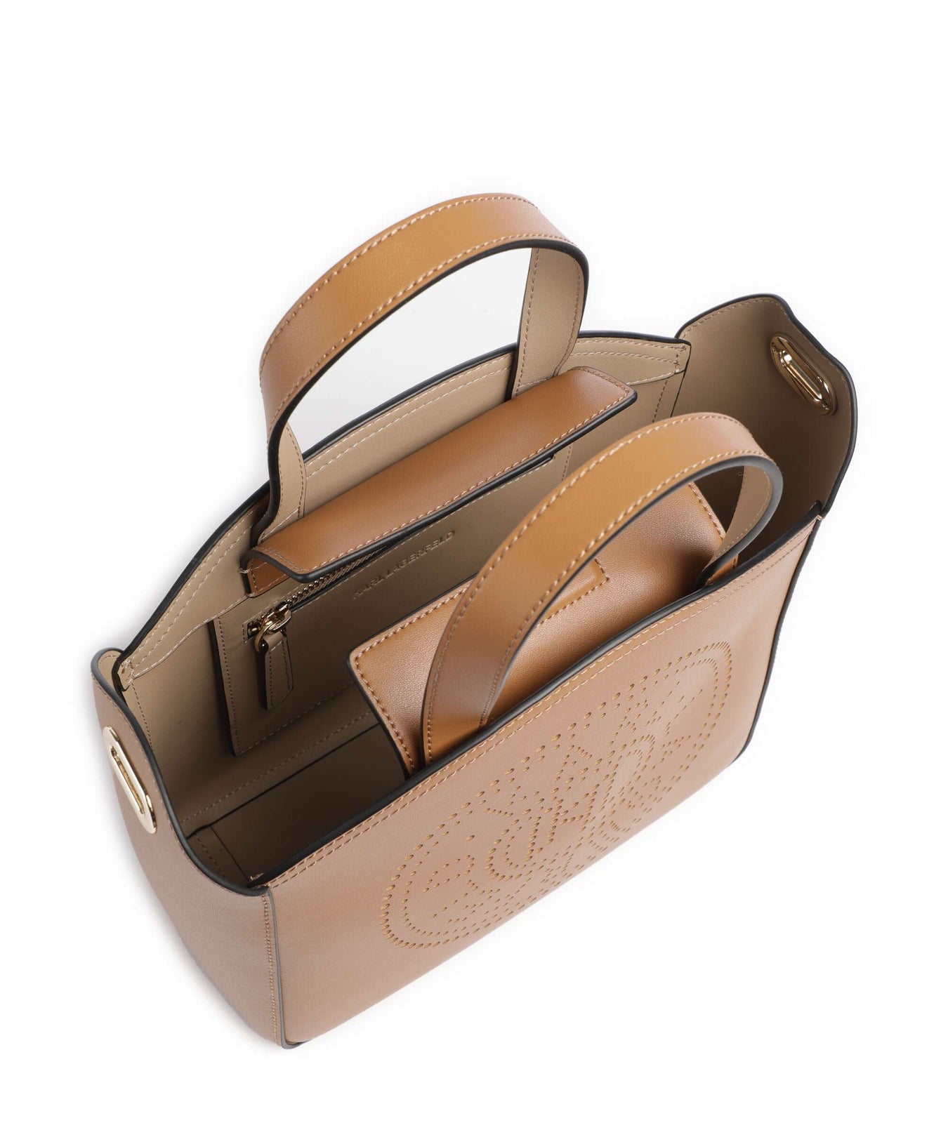 Karl Lagerfeld K/Circle Small Handbag caramel