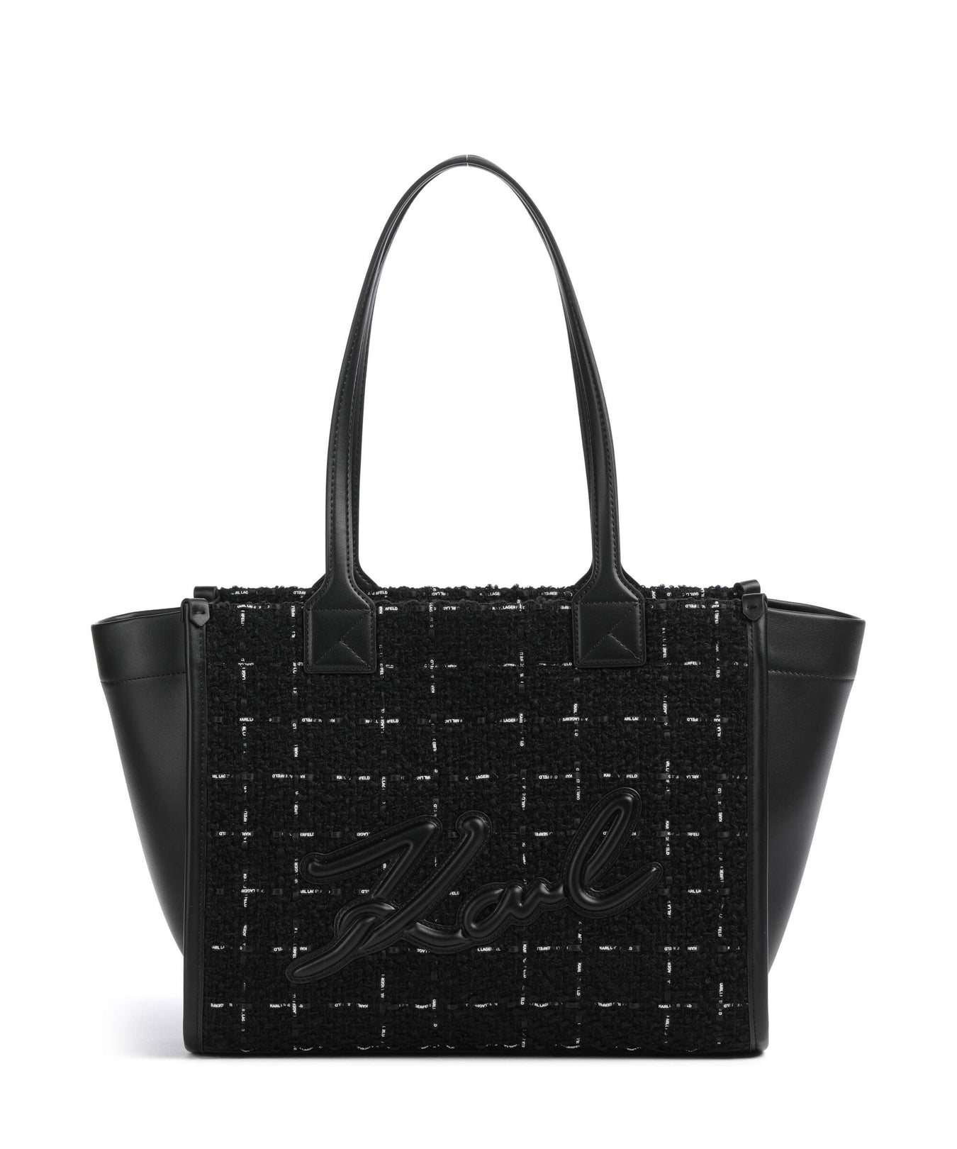 Karl Lagerfeld K/Skuare Medium Tote bag boucle/black/white