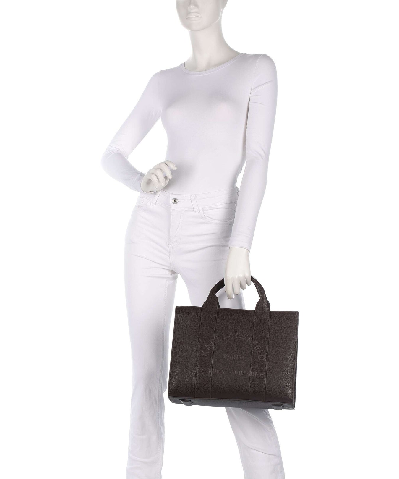 Karl Lagerfeld K/Rue St Guillaume Medium Handbag tobacco