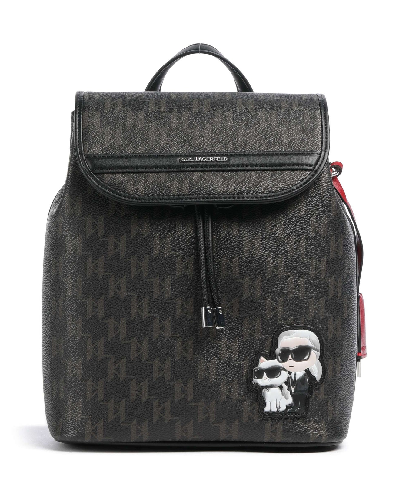 Karl Lagerfeld Ikon Monogram Small Backpack brown/kl mono
