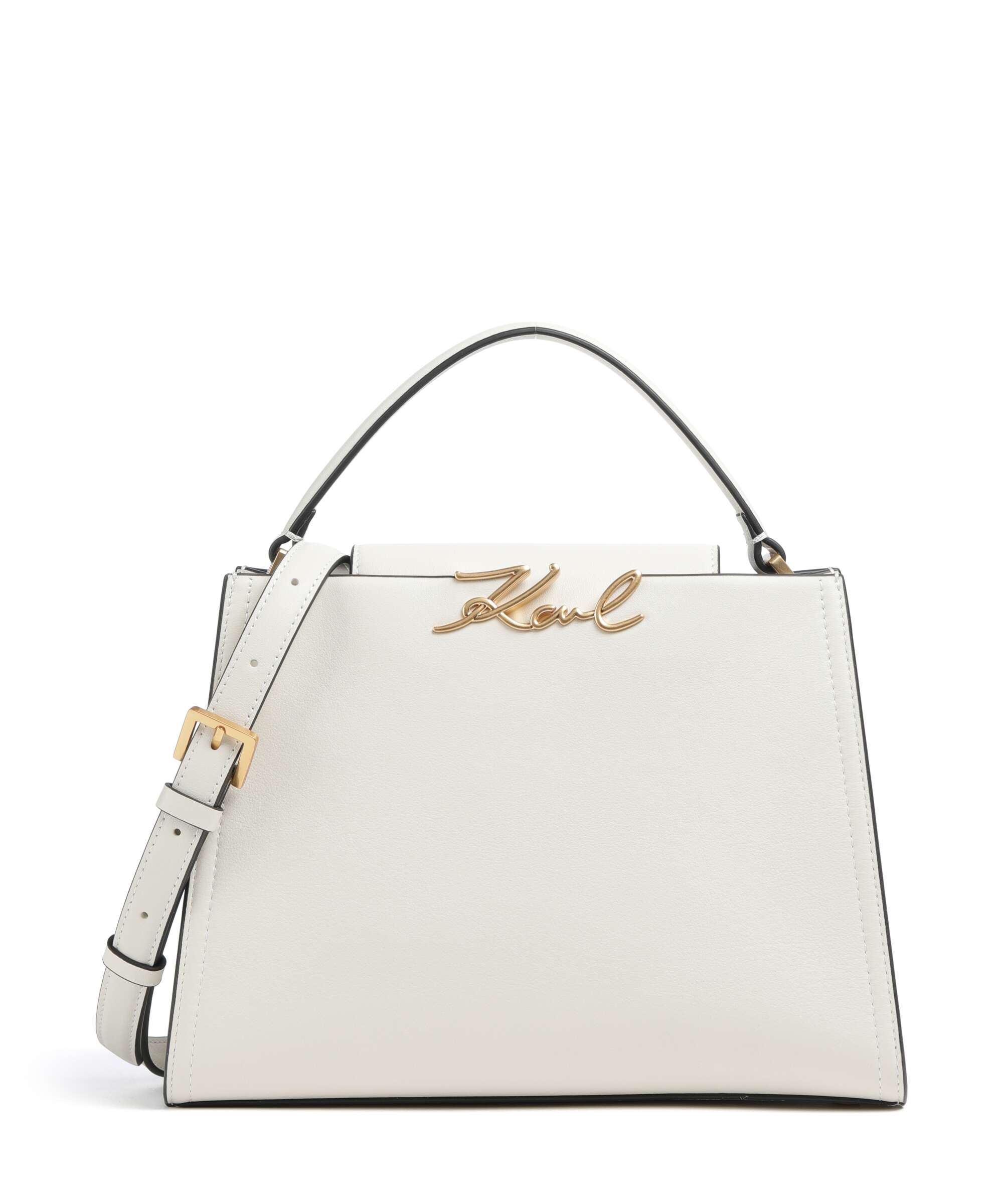 Karl Lagerfeld K/Signature Medium Handbag off white