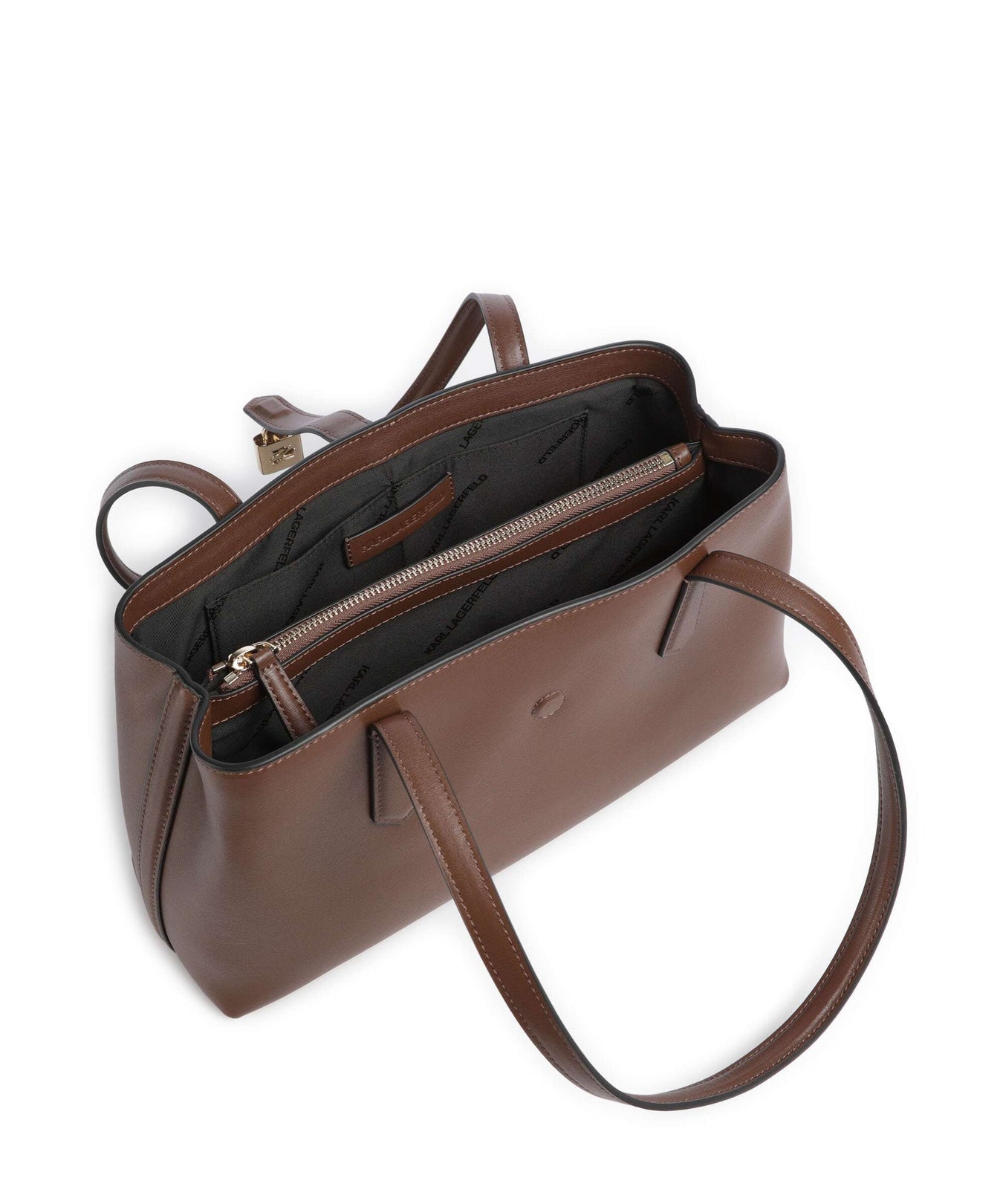Karl Lagerfeld K/Autograph Shoulder bag dark friar brown