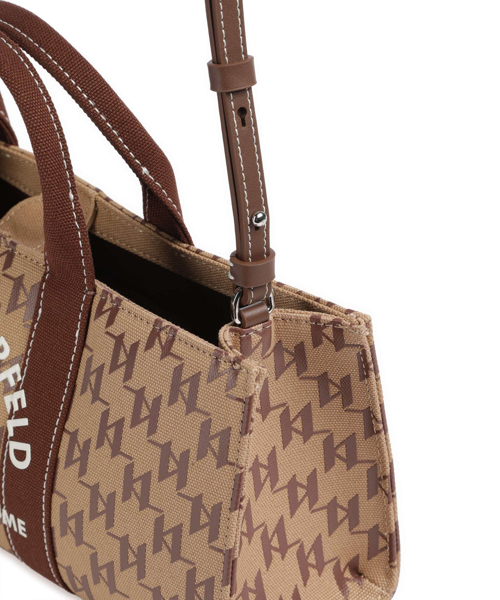 Karl Lagerfeld K/Rue St Guillaume Monogram Handbag monogram nougat brown