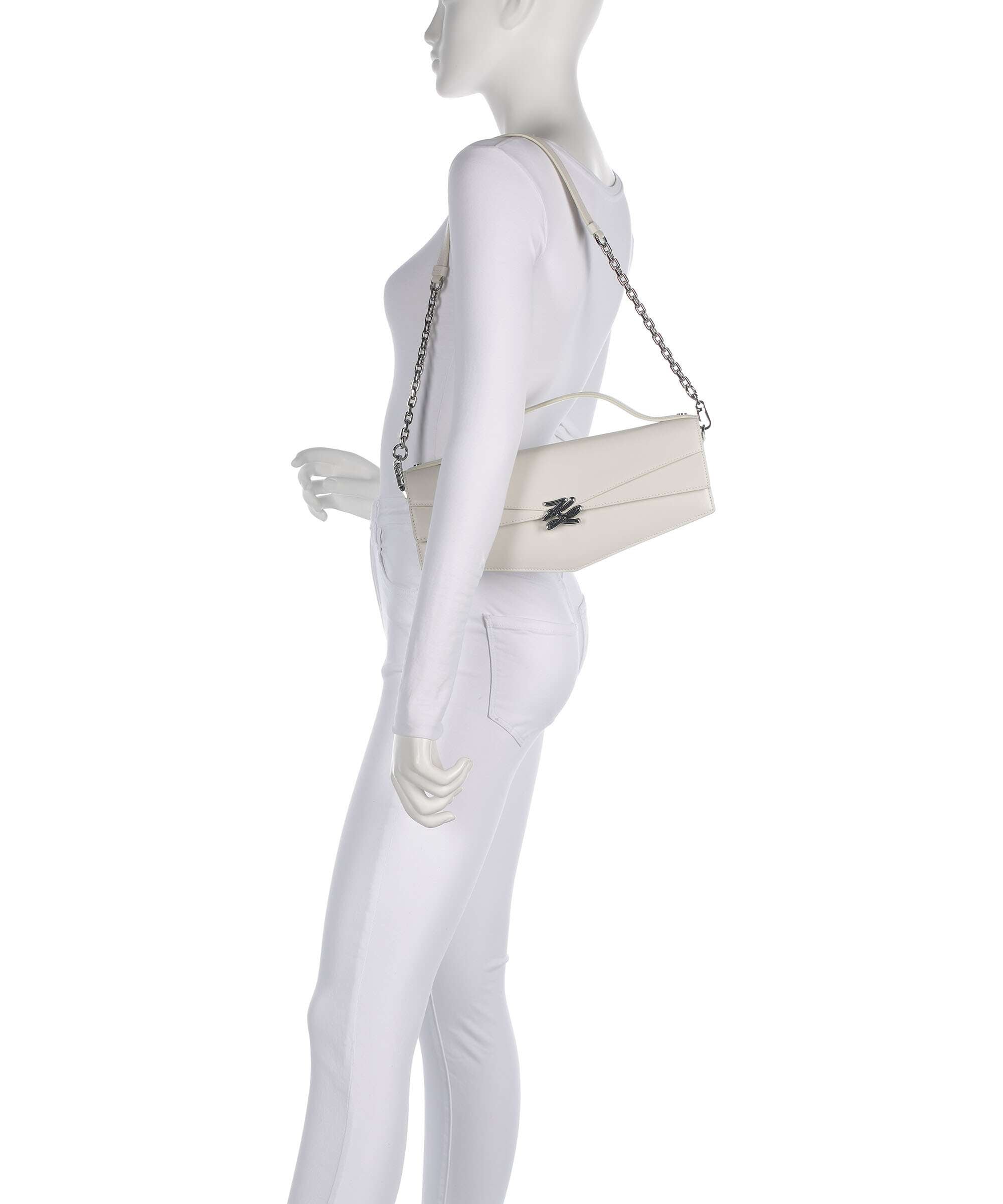 Karl Lagerfeld K/Studio Autograph Shoulder bag off white
