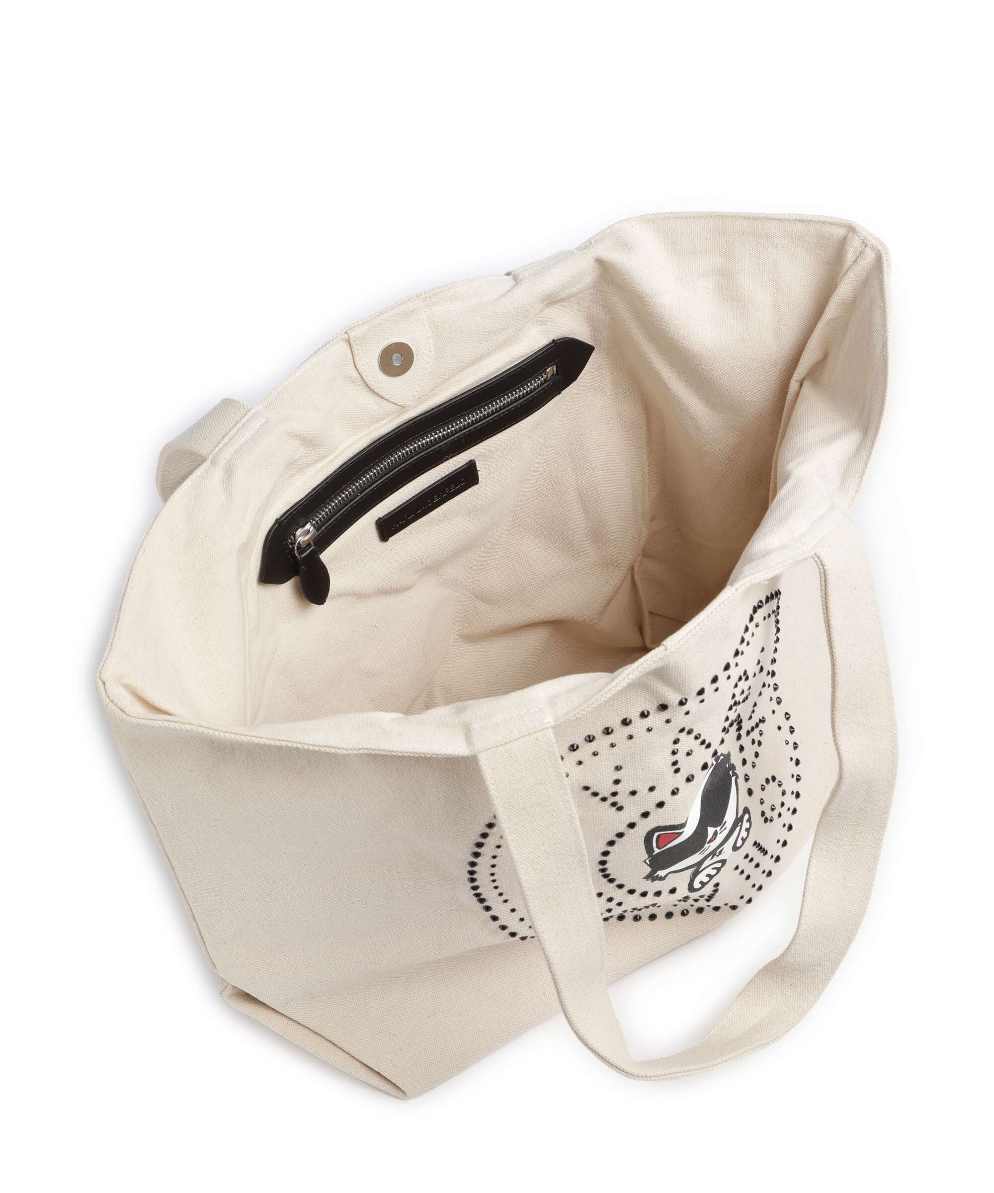 Karl Lagerfeld Ikon Circle Choupette Tote bag off white