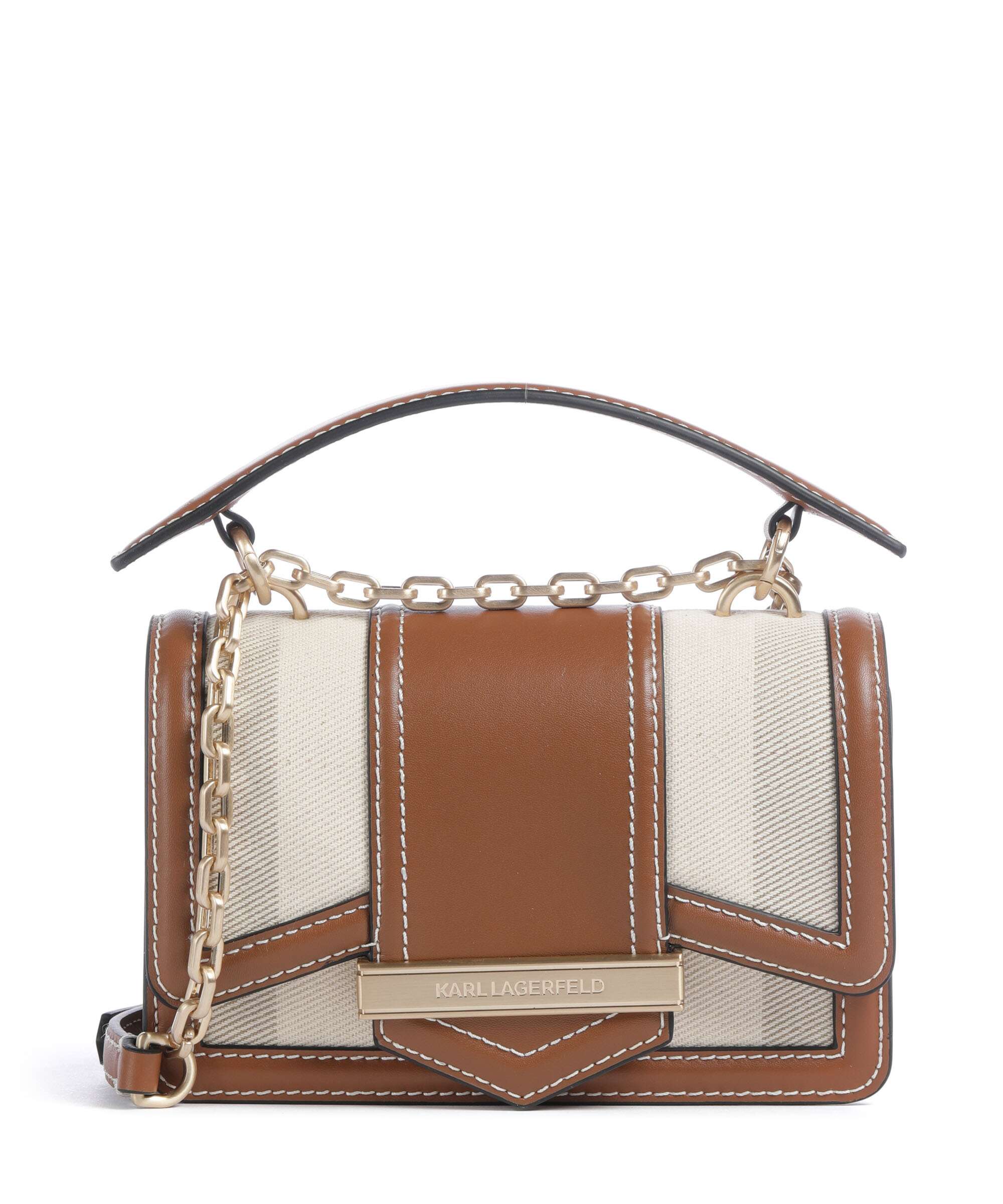Karl Lagerfeld K/Nova Small Crossbody bag natural canvas/tan