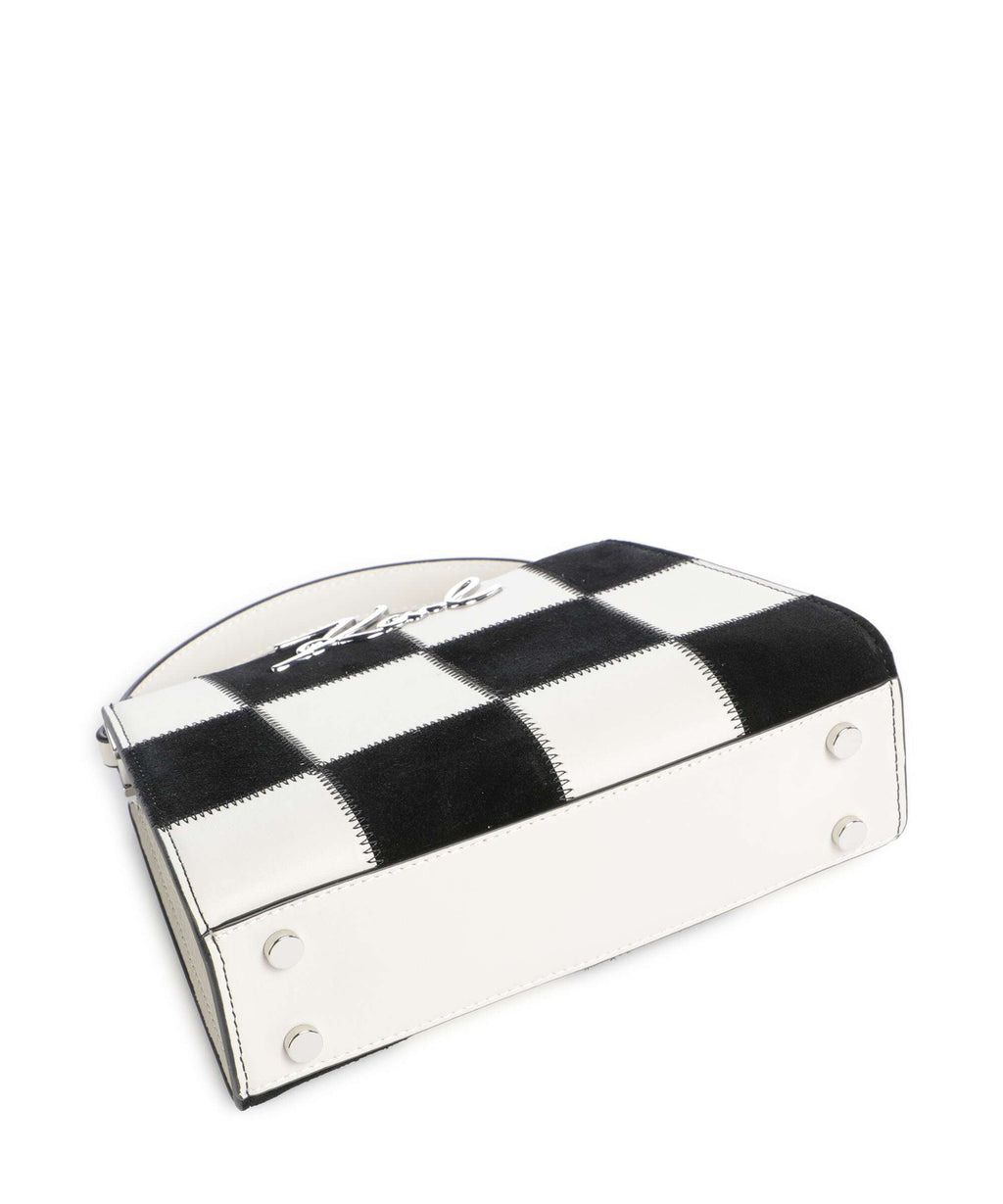 Karl Lagerfeld K/Signature Mini Handbag black/white check