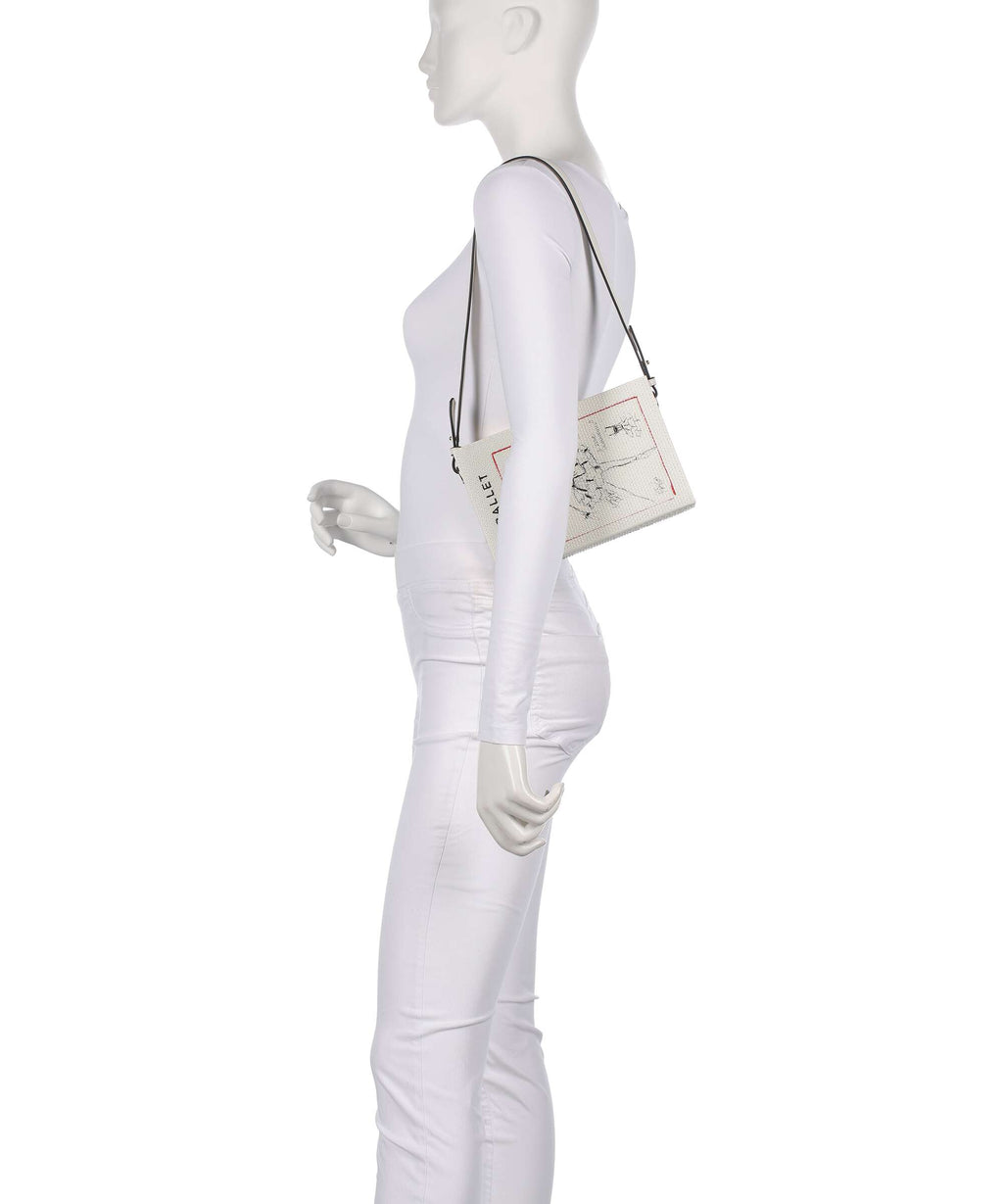 Karl Lagerfeld K/Soiree Book Shoulder bag off white embellishment