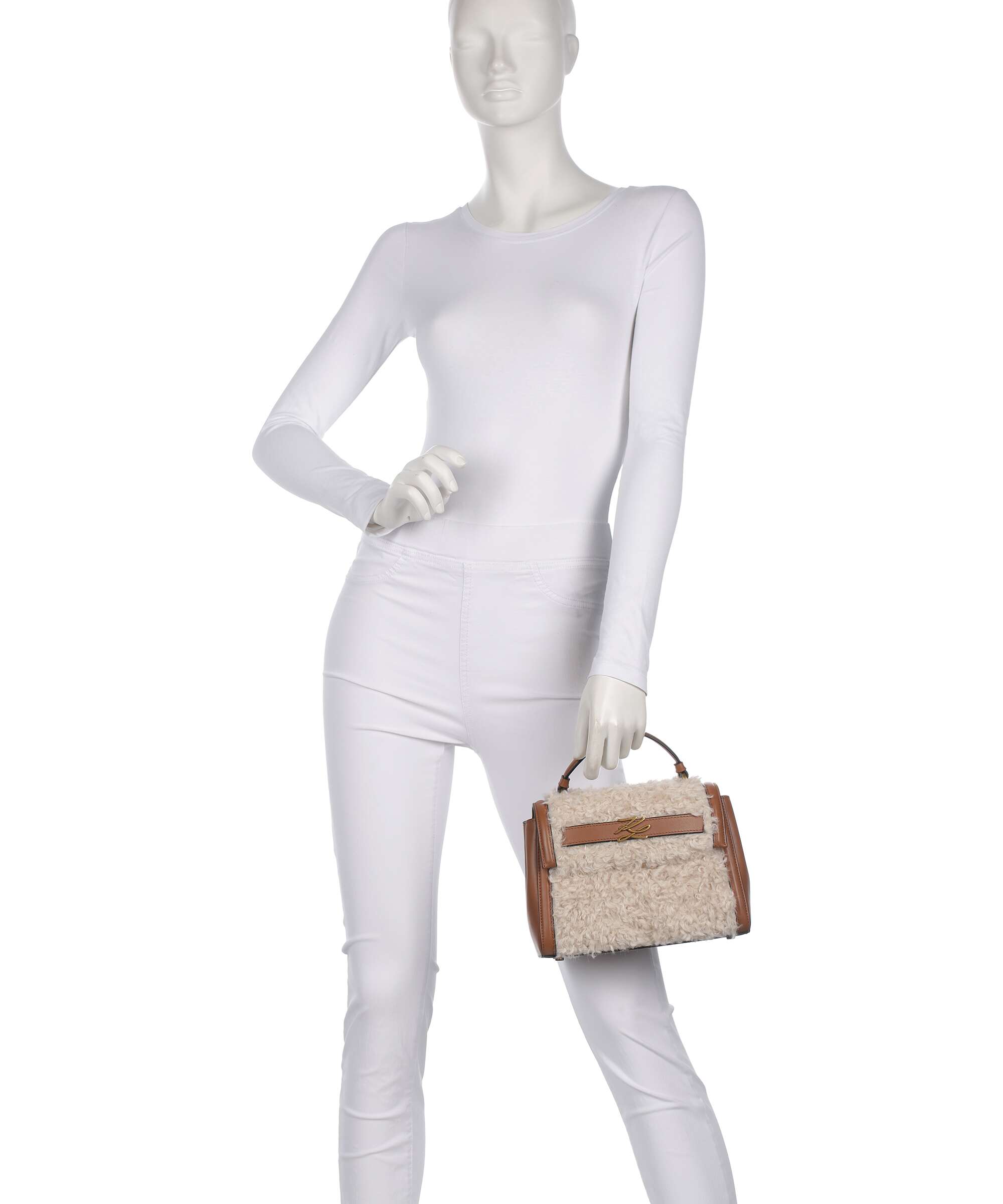 Karl Lagerfeld K/Autograph Small Handbag natural tan