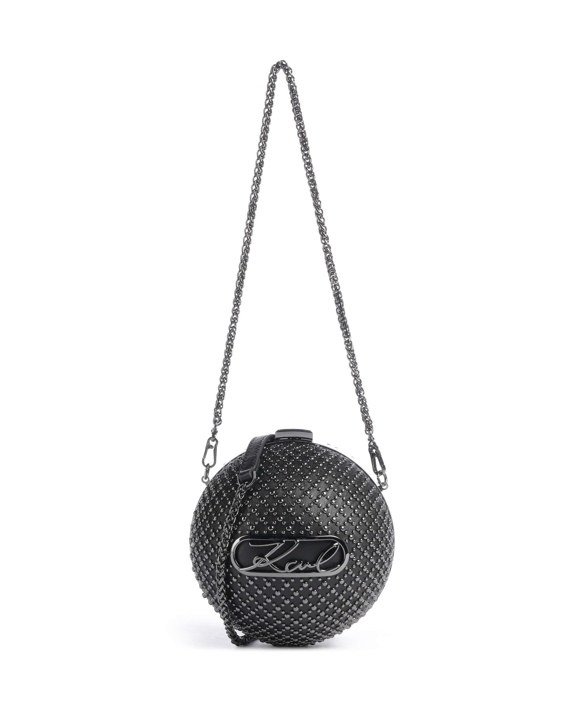 Karl Lagerfeld K/Signature Shoulder bag black embellishment